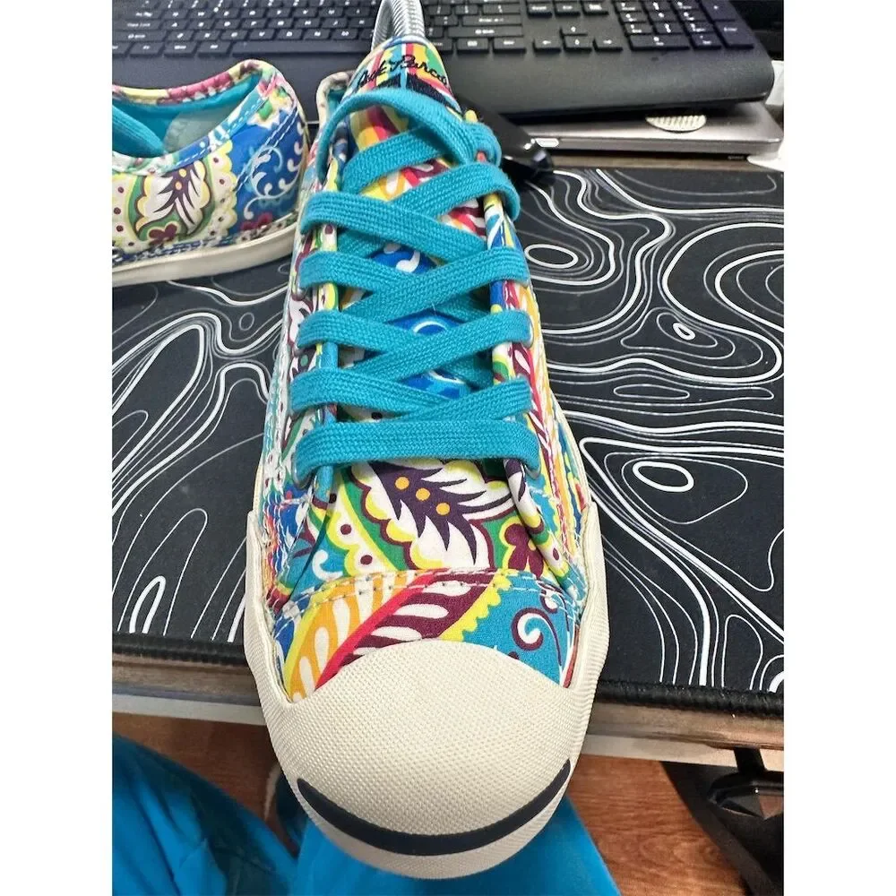 Converse Jack Purcell Women's Floral Paisley Sneakers Size 5.5 - Picture 9 of 12